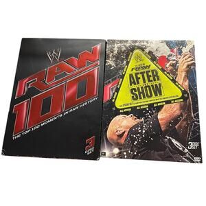 WWE RAW DVD LOT - Top 100 Moments in Raw History And Best of Raw After The Show